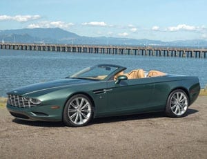 One for one hundred – 2013 Aston Martin Centennial DB9 Spyder concept by Zagato – Designed by Norihiko Harada for Aston Martin collector Peter Read – For sale at RM Auctions, Monterey sale, 15th August 2015 with a guide of £246,000 – £290,000 ($380,000 – $450,000, €346,000 – €410,000)