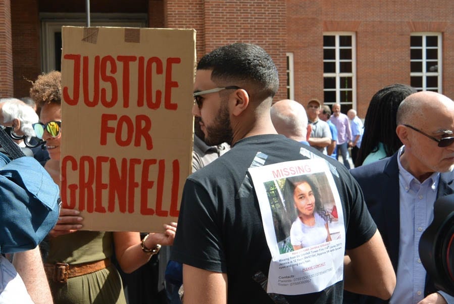 Grenfell Matters – Grenfell Tower tragedy Kensington Town Hall protest, Friday 16th June 2017 – Organised by Mustafa al-Mansur